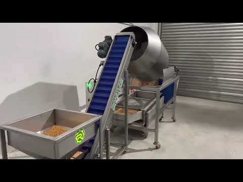 ماكينة خلط المكسرات مكس بعد التحميص قبل التعبئة       