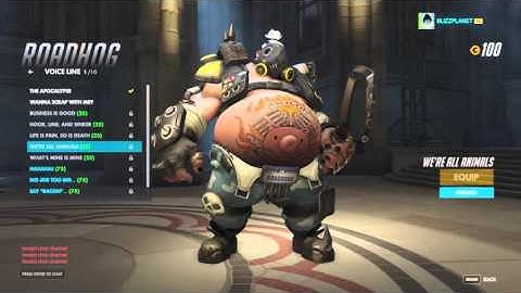 Roadhog - Voice Lines | Overwatch