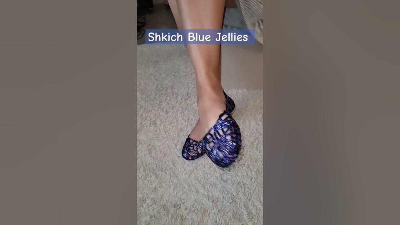 Shkich Blue Jellies #footfashion #jellyshoes