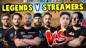 CS LEGENDS vs STREAMERS 🔥 f0rest, olof, GeT_RiGhT, friberg & lekr0 VS D0cC, Lobanjica & More!