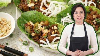 Homestyle Delicious Chinese Lettuce Wrap  Yuk Sung (中国人生菜卷)