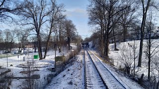 Stockholm (Värtan)-Södertälje syd, från förarplats / Cabinerit / Führerstandsmitfahrt