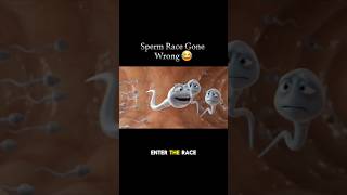 Sperm Race Gone Wrong 😂#FunnyScience #MedicalAnimation #pregnancy #InsideTheBody #pregnant #umbilica