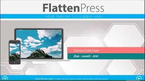 Flatten Press Style 2 - Powerpoint Video Templates