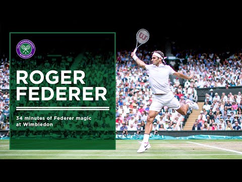 34 Minutes of Roger Federer's Best Points at Wimbledon