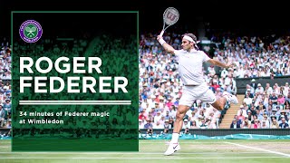 34 Minutes of Roger Federer's Best Points at Wimbledon