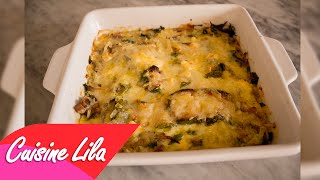 غراتان القرعة بالبشاميل Gratin de courgettes