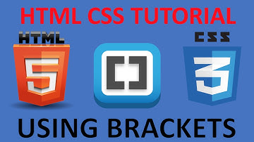 HTML and CSS Tutorial for beginners 46- Video Element in HTML with Brackets Live Preview