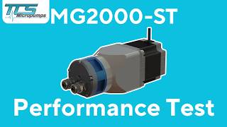 MG2000F-ST Performance Test | Micro Gear Pump | TCS Micropumps