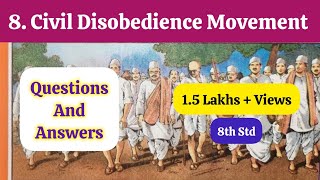 8. CIVIL DISOBEDIENCE MOVEMENT QUESTIONS AND ANSWERS/EXERCISE - CLASS 8 HISTORY CHAPTER 8 - SSC screenshot 5
