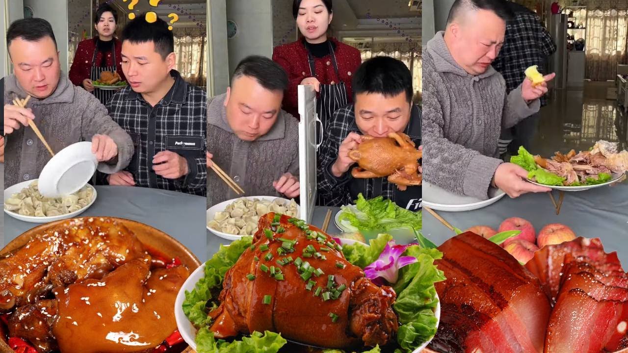 My selfish husband ate all the dumplings, so I made sure he couldn't have any roast chicken.