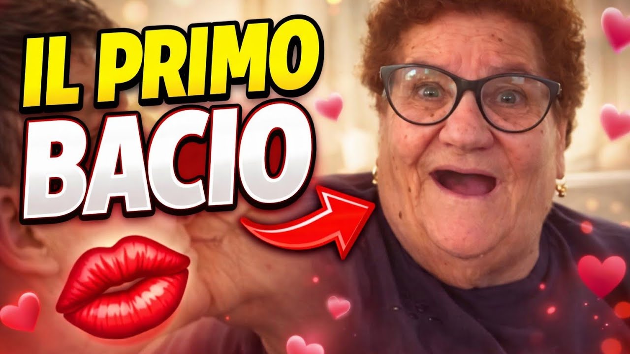 Il primo bacio di Nonna Rosa 👩‍❤️‍💋‍👨#nonnarosa #nonnarosa046 #sicilia #nonnaenipote❤️ 