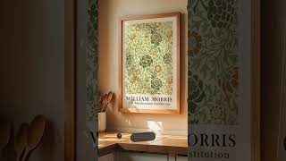 🌸 William Morris Chrysanthemum Art Print | Smithsonian Museum Botanical Poster