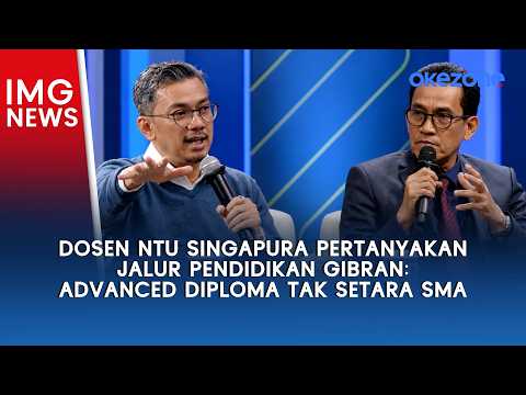 Dosen NTU Singapura Pertanyakan Jalur Pendidikan Gibran: Advanced Diploma Tak Setara SMA