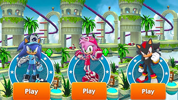 Sonic Dash Shadow vs All-Star Amy vs Slugger Sonic Running Challenge