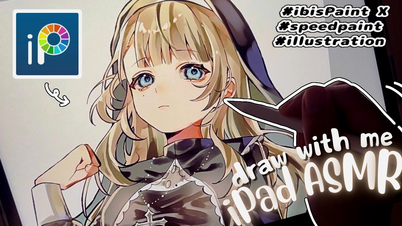 draw with me🕯️🤍￤iPad ASMR ￤digital art🎨 ￤ibis paint