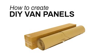 How to create DIY Van Interior Panels - Paper Panel Template Kit
