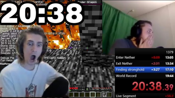 xQc Regains Minecraft Speedrun World Record After Nearly 2 Years