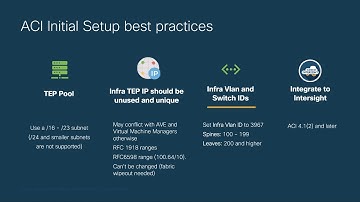 Module 1 - Episode 7: Best Practices - ACI Initial Setup