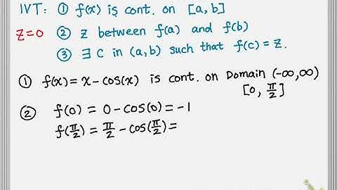 2.4 Intermediate Value Theorem