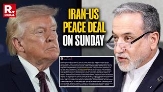 Iran US Peace Deal: President Donald Trump Shares Big Update