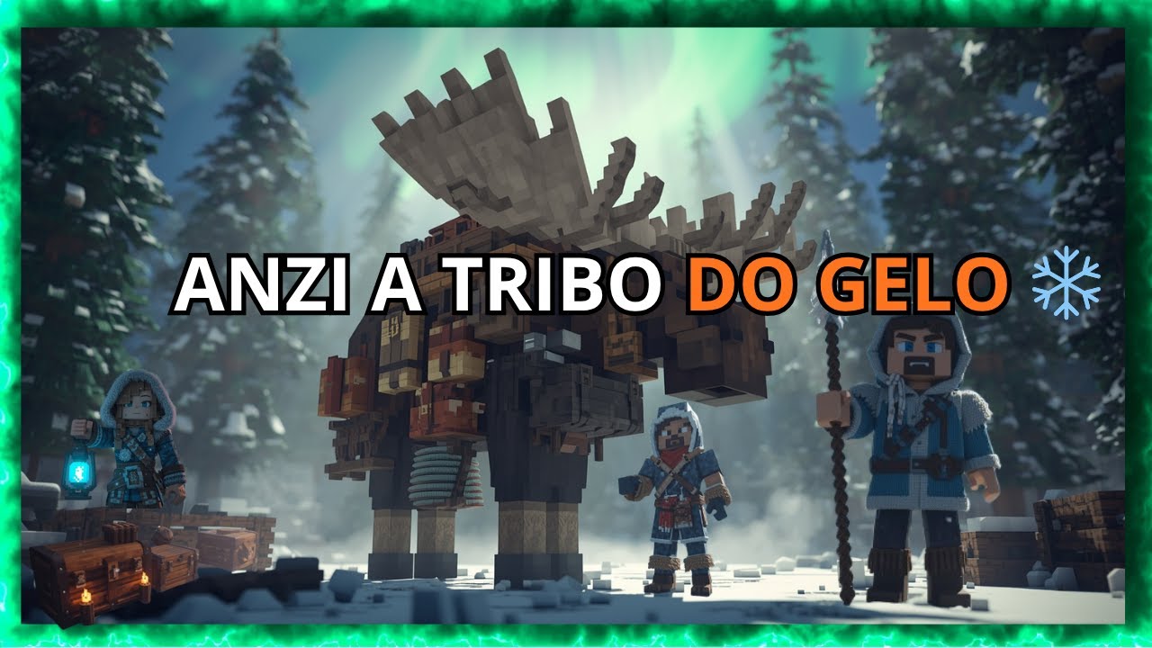 ANZI — A TRIBO DO GELO ❄️  Os Filhos do Norte 💚BLOCKSPOT MINECRAFT
