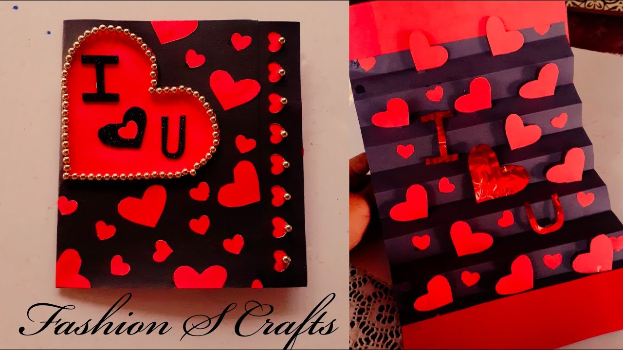 DIY Pop Up Card | 3D Heart Pop Up Card | Fashion S Crafts - YouTube