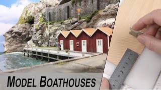 Model miniature BoatHouses and Harbour Lanterns