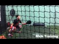 10 year old catcher training Nick