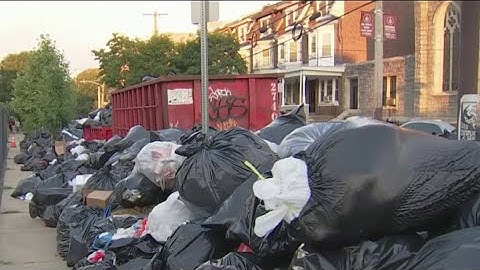 Non-union workers working to maintain trash collection sites in Philly