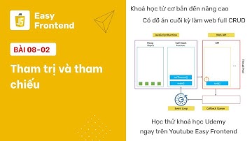 Javascript: 08-02 Tham trị và tham chiếu