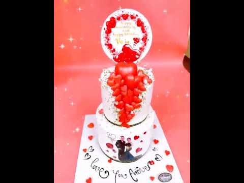 Video bánh kem dễ thương kỷ niệm ngày cưới annyversary - youtube