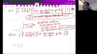Math Apps HL Unit 9 Video 29: Eigenvalues and eigenvectors practice problems 1 - 8 (Chapter 9.7)