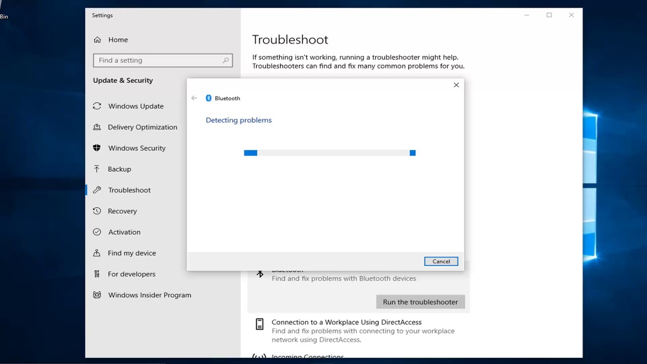 can turn on bluetooth windows 10 missing