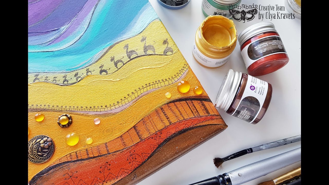 Mixed media Art "Positive" for Finnabair - YouTube