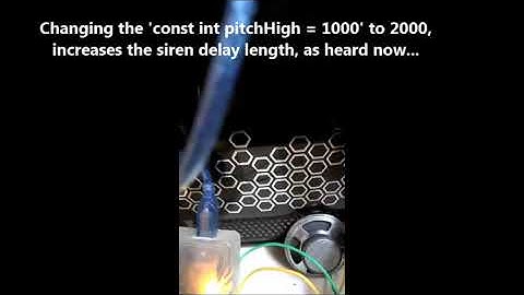 Simple Arduino Siren Circuit
