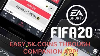 Fifa 20 - Easy Earn 5K Coins Through Companion App! (Fifa 20 Companion App) screenshot 2