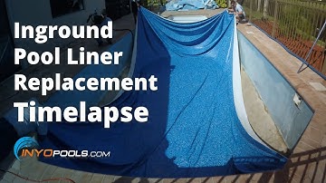 Inground Pool Liner Replacement Timelapse