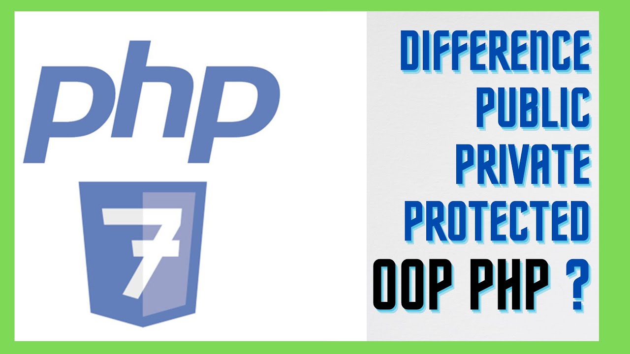 What Is The Difference Between Public, Private, And Protected Php7