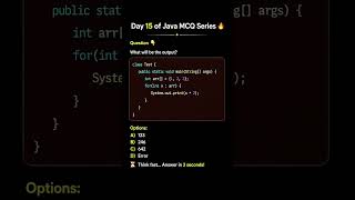 What Will be output? #corejava #interviewquestions #programming #java4quicklearning