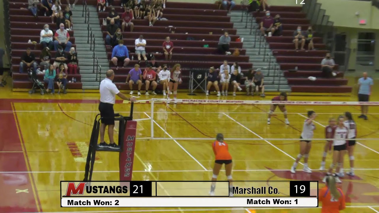 McCracken County Volleyball Vs. Marshall County YouTube