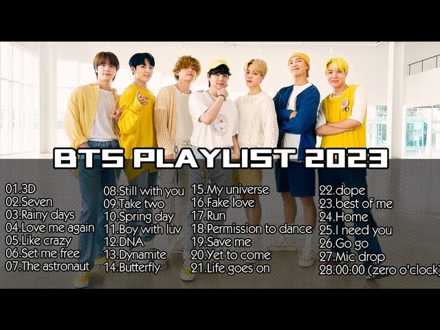 BTS PLAYLIST 2023 UPDATED | BEST SONGS OF BTS | 방탄소년단 노래 모음