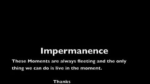 Daniel Perdue on Impermanence