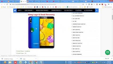 Symphony i18 Flash File Care Firmware 9.0 Pie FRP Fastboot Mode Fix & Hang Logo Stock Rom