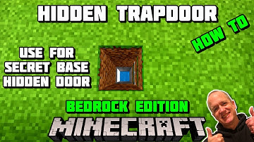 HIDDEN TRAPDOOR Minecraft - 1x1 FLUSH - 1.21 Bedrock Edition - Use For Secret Base/Hidden Door, Etc