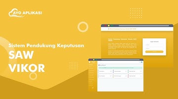 Source Code Aplikasi Sistem Pendukung Keputusan (SPK) Perbandingan Metode SAW Dan VIKOR