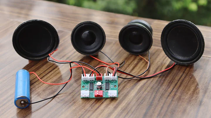 XH-A156 3W×4 DC 5v Mini Stereo Amplifier Board | Full Wiring and sound Test