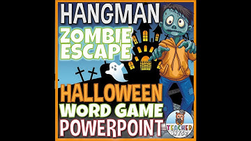 Zombie Escape Digital PowerPoint Hangman Style Word Game