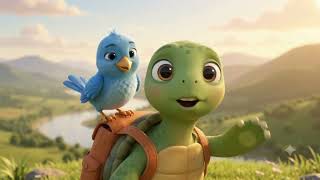 The Little Turtle Who Kept Trying 🐢⛰️ | A Short Story About Perseverance