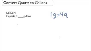 Convert Quarts to Gallons
